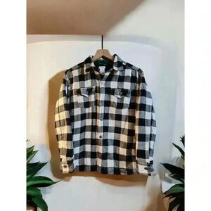 Tommy Bahama Jacket Boys Sherpa Lined Plaid Shirt - US Size XXL / 16 Warm Soft